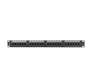 LANBERG Patch Panel 24 Port 1U Kat.5E czarny PPU5-1024-B - 457245 - zdjęcie 1